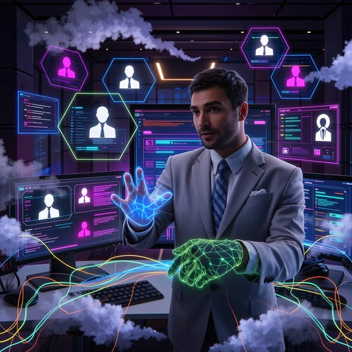 Connecting Creating Computing Commanding Free Digital Business Connection Image - Cyberpunk, Business ...