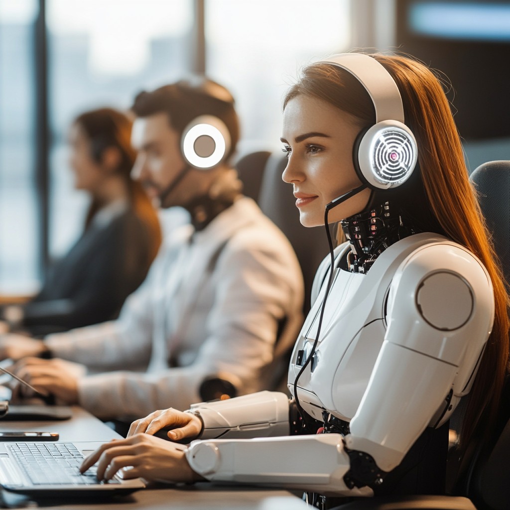 Free Futuristic call center Image - Technology, Robot, Humanoid ...