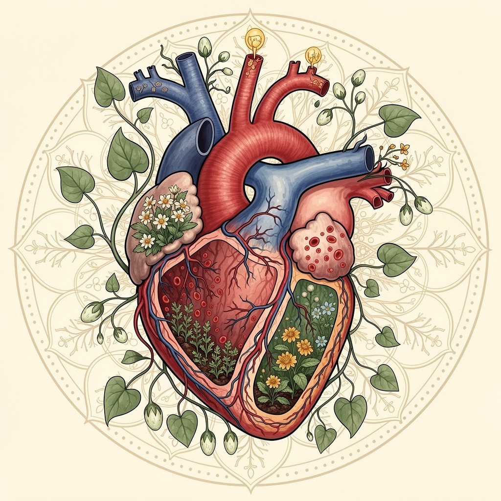 Free Botanical Heart Garden Image - Heart, Botanical, Anatomy ...
