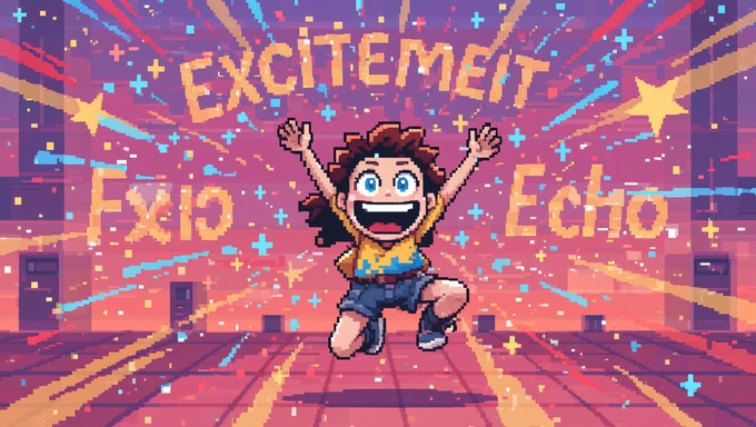 Free Pixel Joy Explosion Image - Pixelart, Celebration, Joy | Download ...