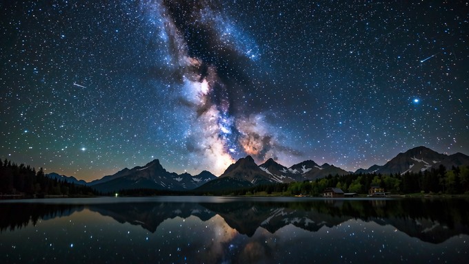 Reflecting Stars Free Cosmic Mirror Reflection Photo - Astronomy, Stars, Galaxy ...