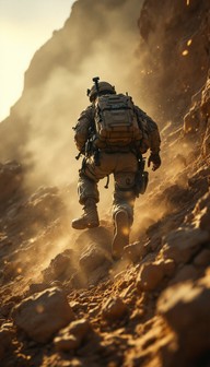 Free Warrior Ascending Mountain Image - Tactical, Soldier, Military ...