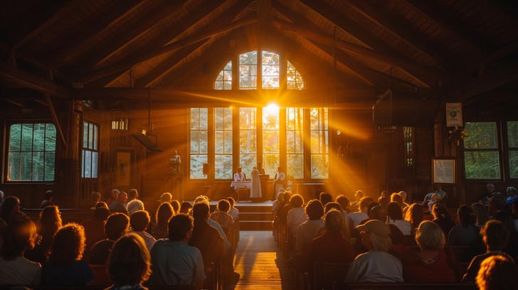 Free Sunset Service Serenity Image - Sunset, Chapel, Congregation ...