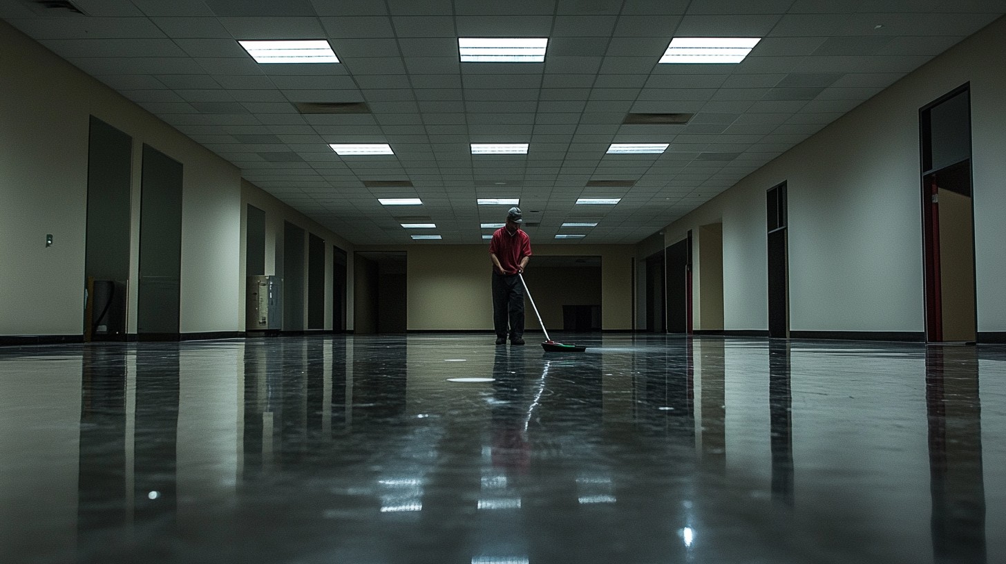 Random Janitor Free Lone janitor working Image - Janitor, Hallway, Night | Download at ...