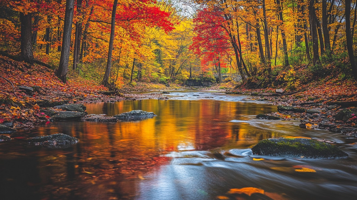 Free Autumn River Beauty Image - Autumn, River, Trees | Download at ...