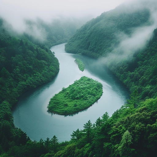 Moist Rivers Free Misty River Bend Image - River, Mist, Forest | Download at StockCake
