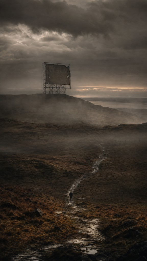Download Lonely Moor Billboard Image - Moor, Landscape, Fog | StockCake