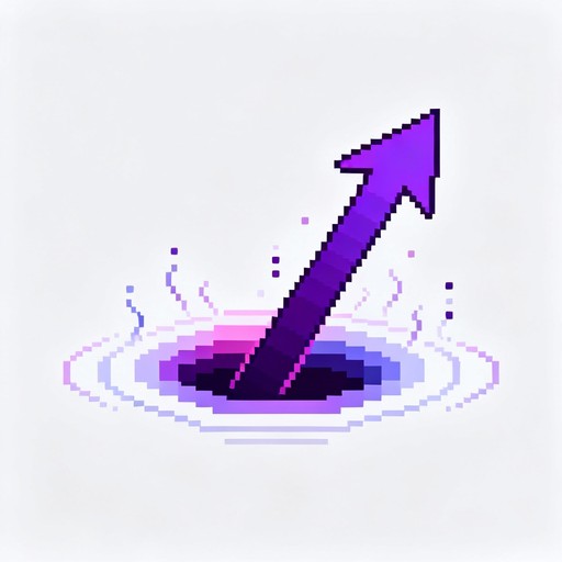 Free Ascending Pixel Arrow Image - Purple, Pixel, Digital | Download at ...