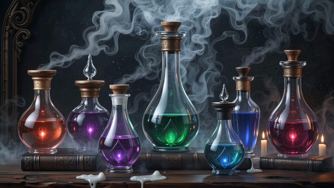 Free Mystical Potion Collection Image - Potion, Bottles, Gothic ...