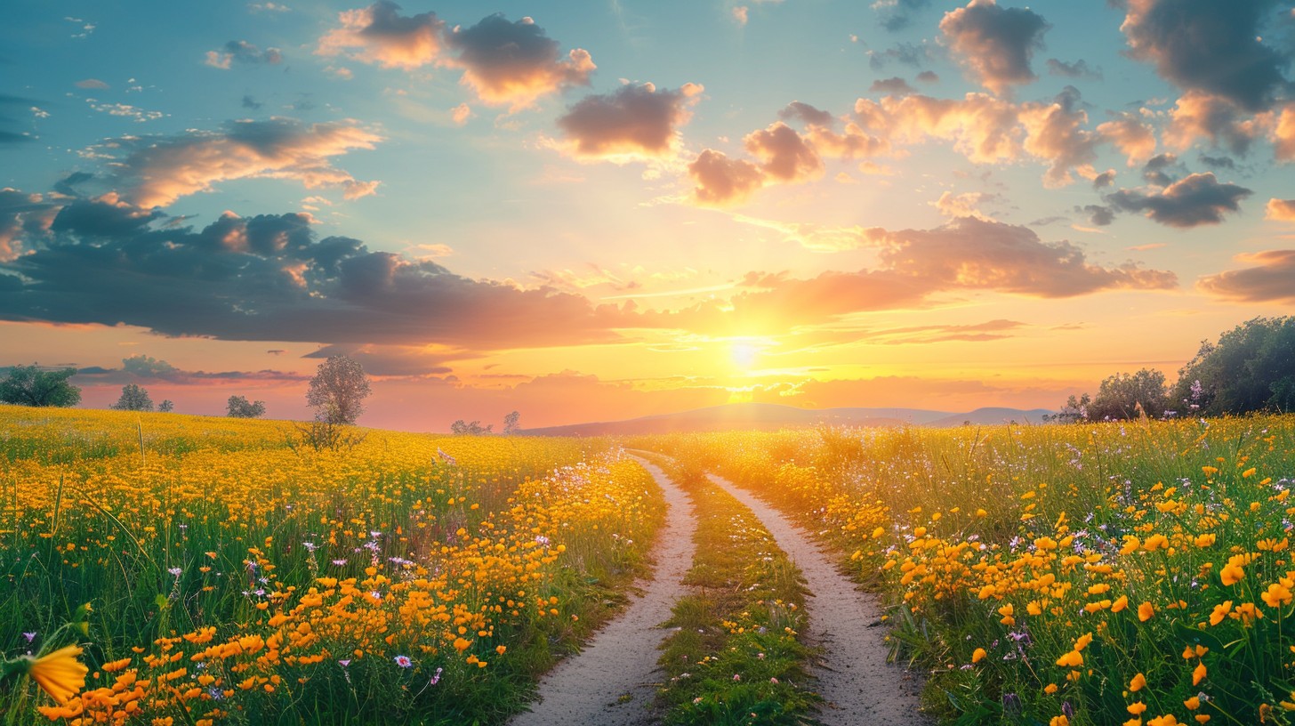 Nature Spring Sunset Free Sunset Nature Trail Image - Sunset, Nature, Trail | Download at ...