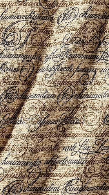 Texturized Script Clothing Free Vintage Script Textile Image - Calligraphy, Textile, Fabric ...
