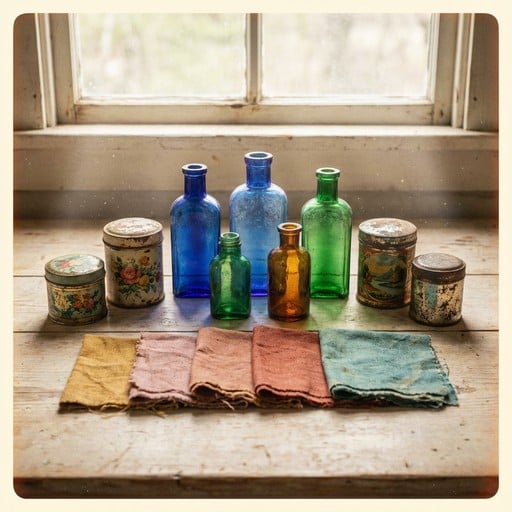 free-vintage-treasures-display-photo-vintage-antique-bottles