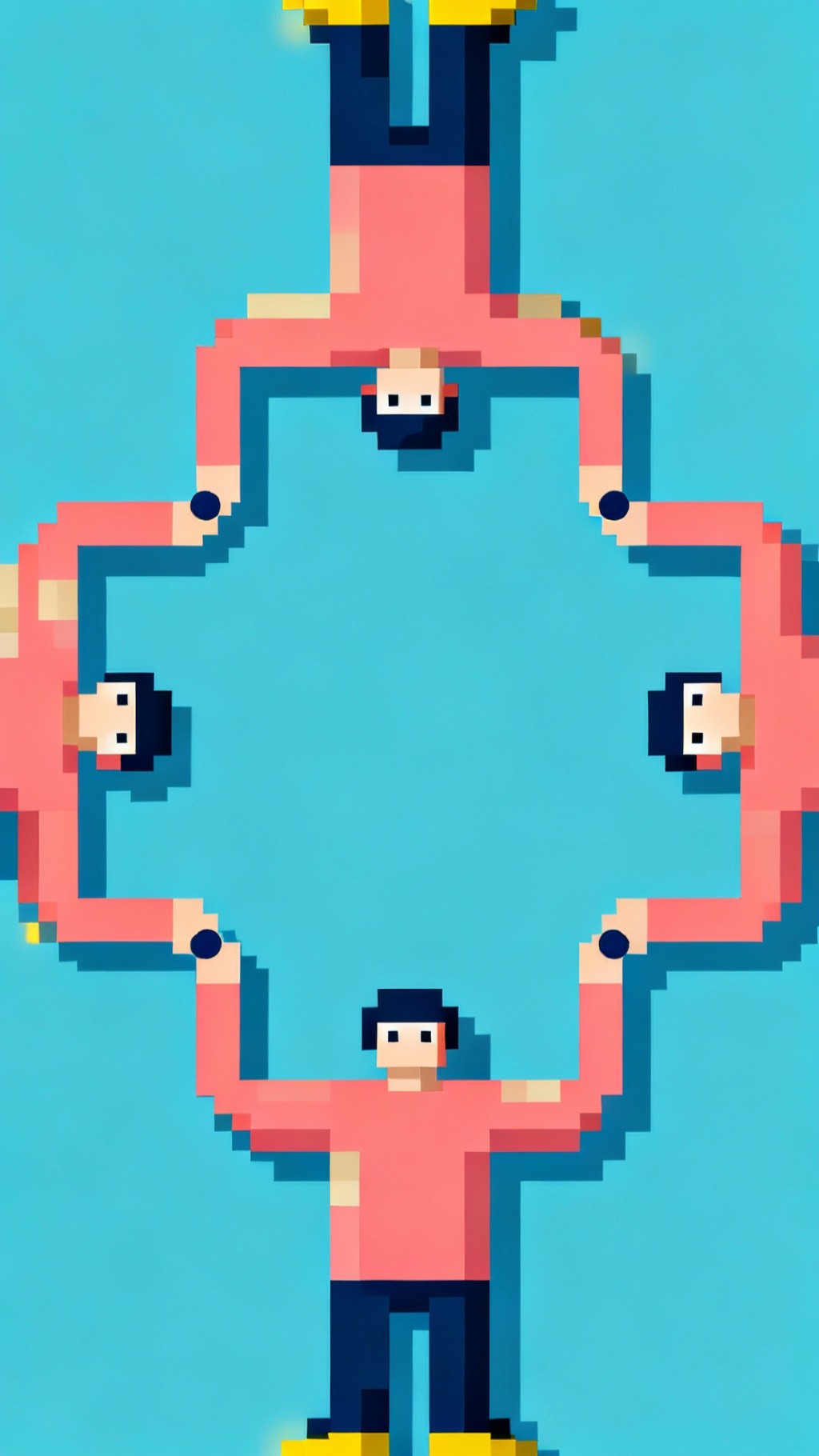 Free United Pixel Team Image - Pixel, Teamwork, Cooperation | Download ...