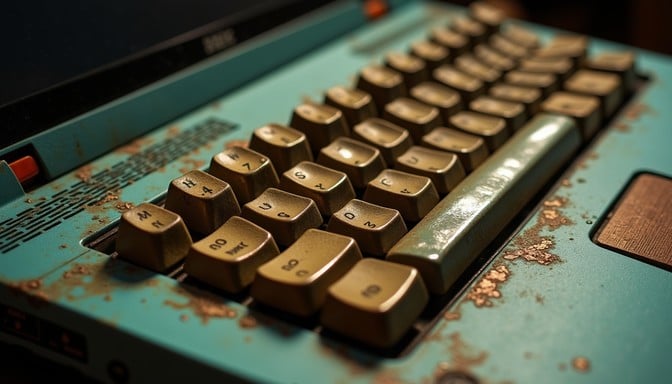 Free Vintage Keyboard Close-up Image - Vintage, Keyboard, Retro ...