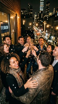Free Midnight Toast Celebration Image - Celebration, Toast, Champagne ...