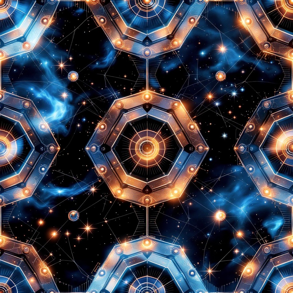 Free Cosmic Hexagon Pattern Image - Space, Pattern, Hexagonal ...