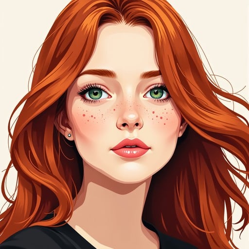Free Emerald Meets Auburn Image Redhead Pixelart Portrait free-emerald-meets-auburn-image-redhead-pixelart-portrait