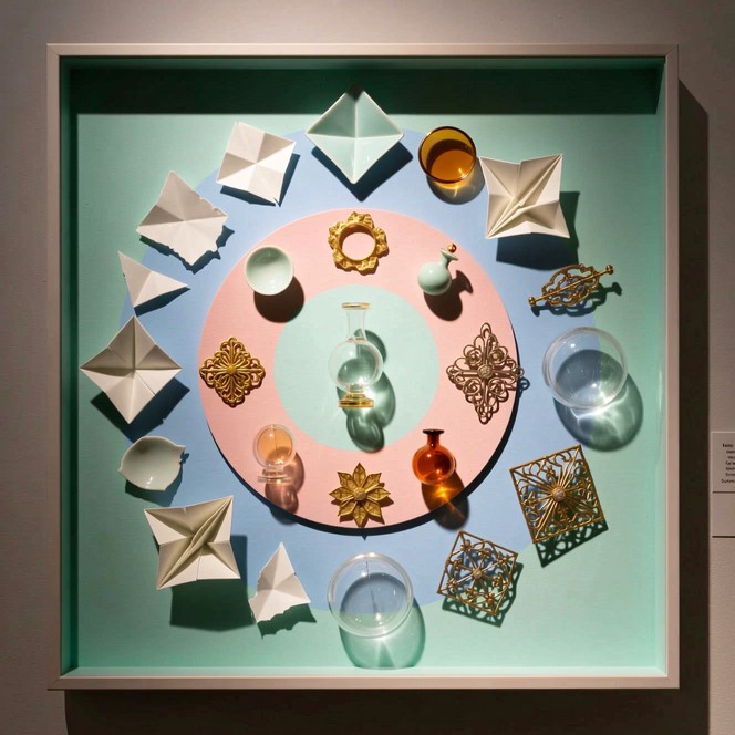 Free Curated Geometric Display Image - Origami, Geometric, Turquoise ...
