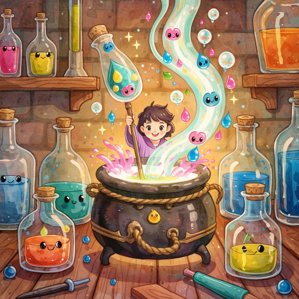 Free Magical Potion Workshop Image - Wizard, Child, Potion | Download ...