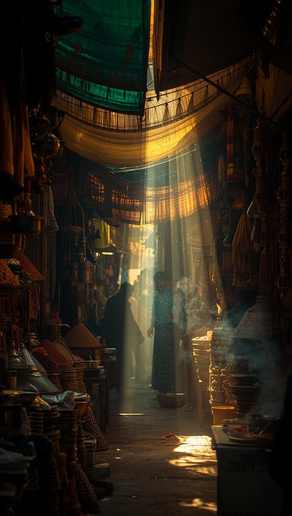 Free Sunlit bazaar pathway Image - Bazaar, Marketplace, Sunbeams ...