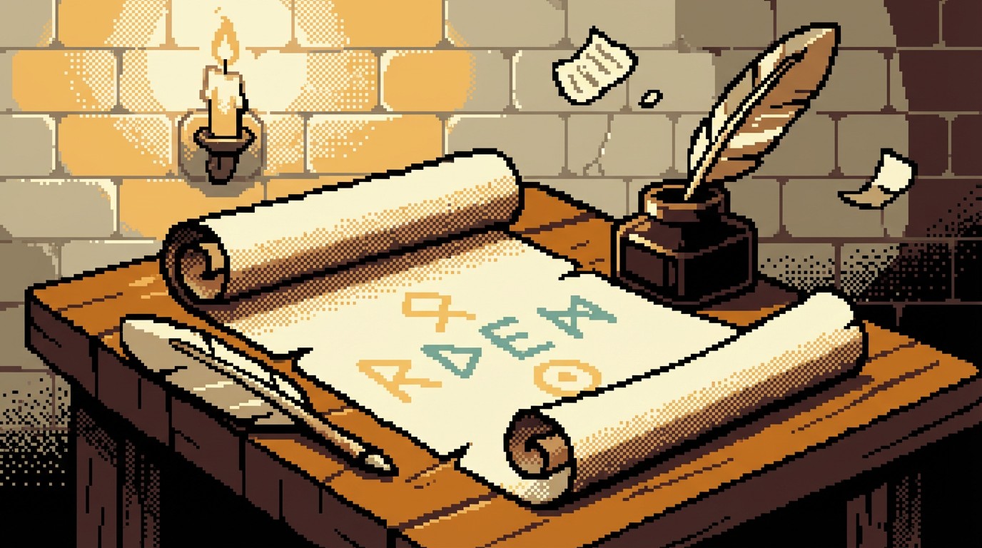 Free Ancient Pixel Scroll Image - Scroll, Parchment, Pixel | Download ...