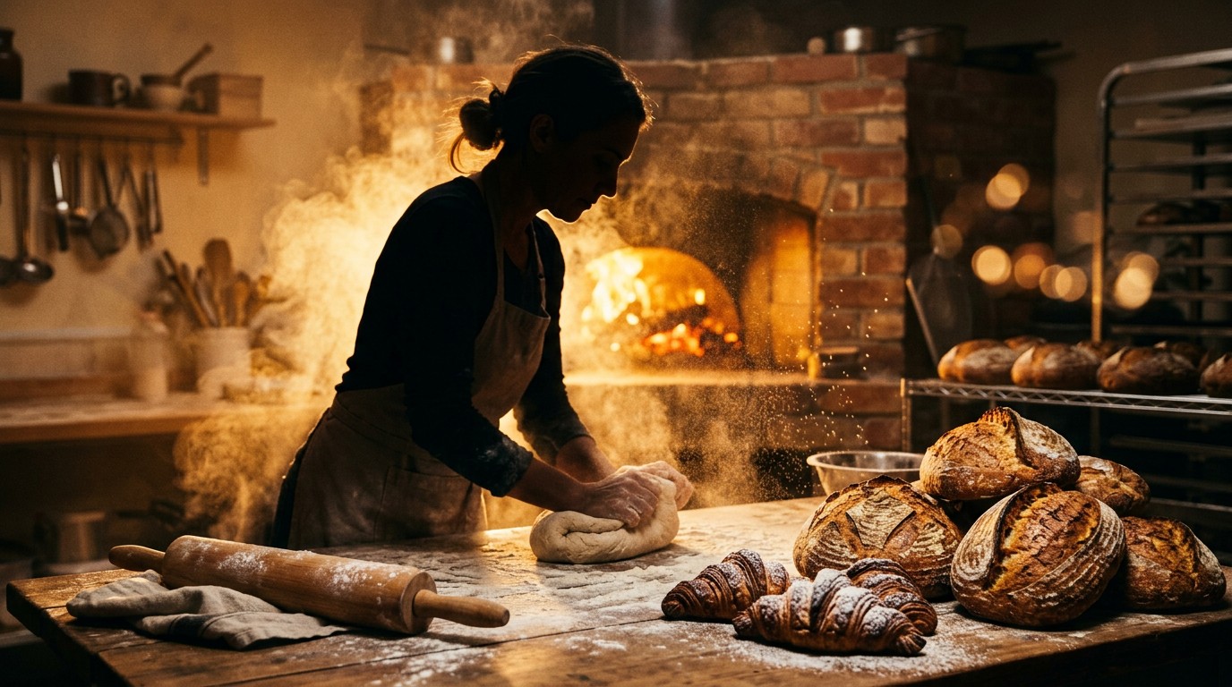 Free Artisan Bread Crafting Image - Baker, Bread, Baking | Download at ...