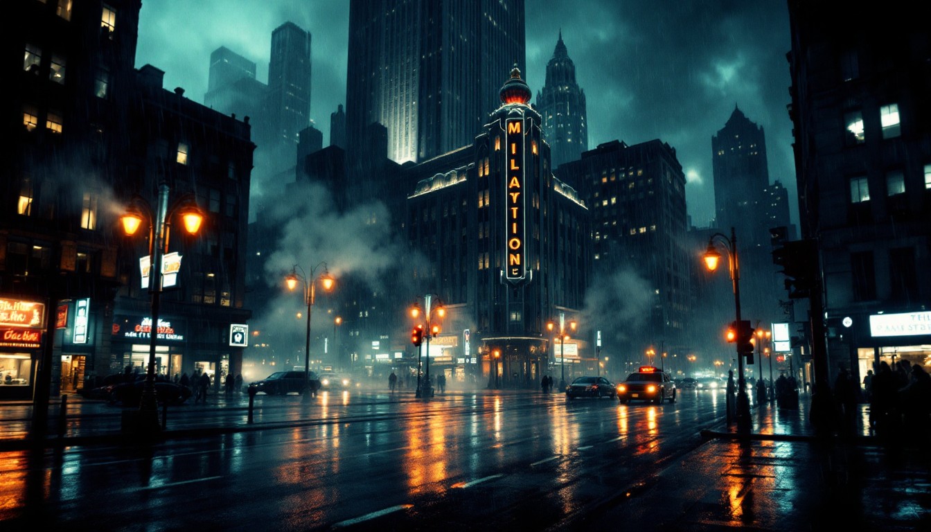Free Rainy Noir City Image - Noir, Rainy, Night | Download at StockCake