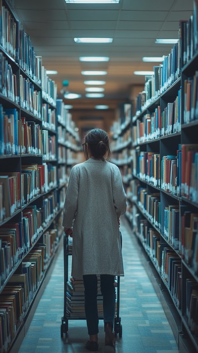 Free Library Book Browsing Image - Library, Books, Woman | Download at ...