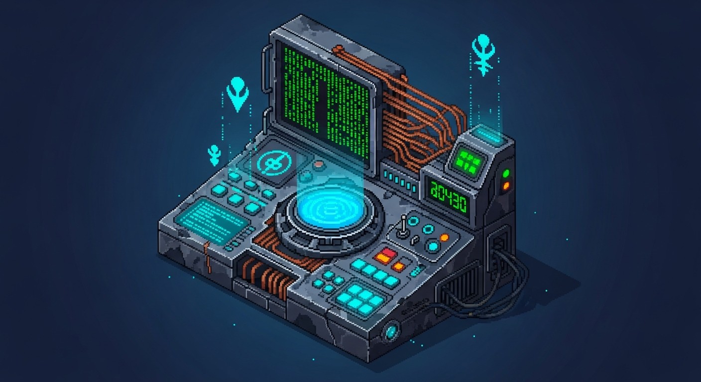 Free Forgotten Alien Technology Image - Isometric, Pixel, Terminal ...