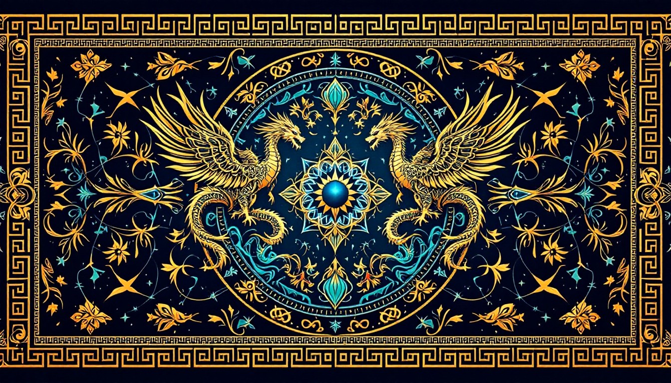 Free Mythical Dragon Pattern Image - Dragon, Phoenix, Celtic | Download ...