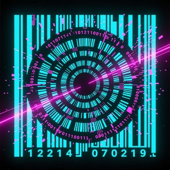 Free Digital Barcode Vortex Image - Barcode, Digital, Cyan | Download ...