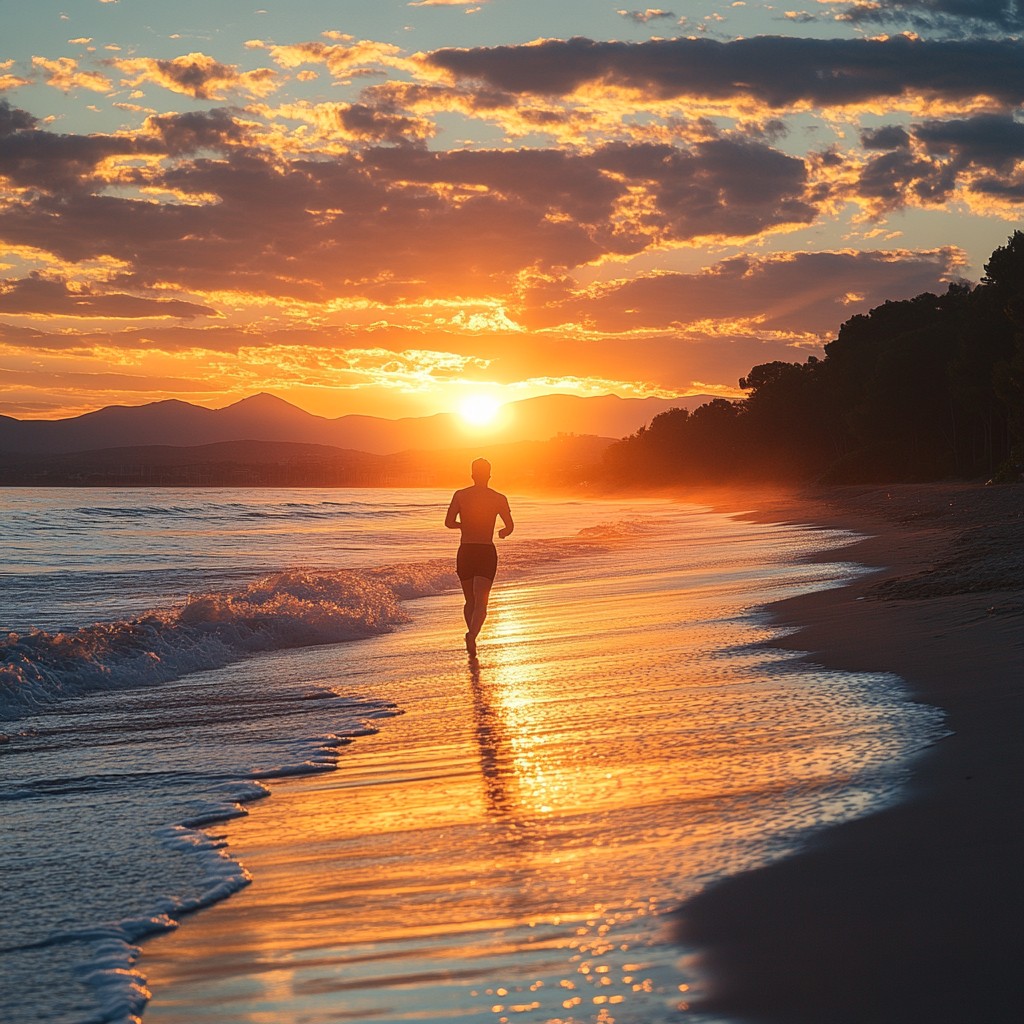Free Sunset beach run Image - Sunset, Beach, Running | Download at ...