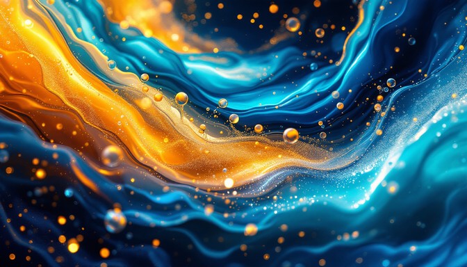 Golden Turquoise Free Golden Turquoise Flow Image - Abstract, Fluid, Turquoise ...
