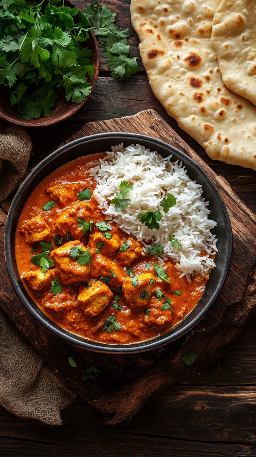 Free Delicious curry meal Image - Curry, Rice, Naan | Download at StockCake