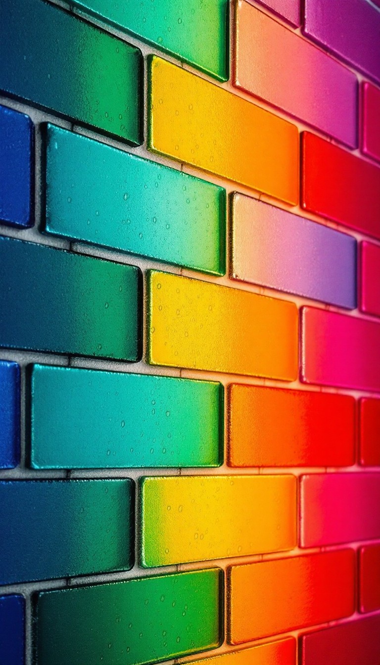 Free Rainbow Masonry Gradient Image - Rainbow, Bricks, Gradient ...