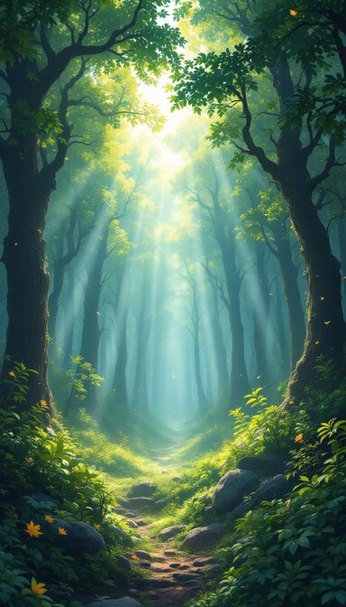 Free Magical Forest Path Image - Forest, Magical, Sunbeams | Download ...