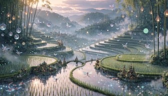Free Enchanted Rice Terraces Image - Fairy, Fairies, Fantasy | Download ...