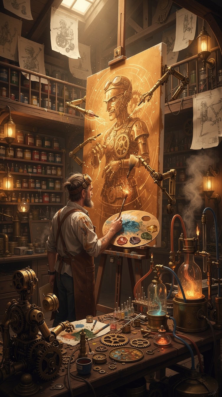 Free Clockwork Art Workshop Image - Steampunk, Inventor, Mechanical ...
