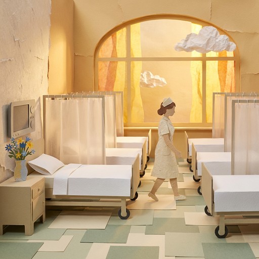 Free Paper Hospital Sanctuary Image - Papercraft, Collage, Hospital ...