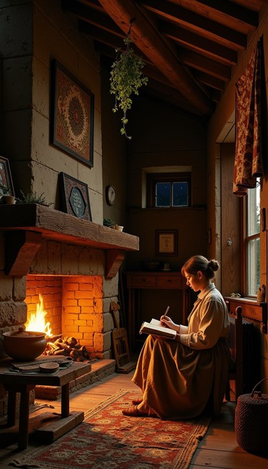 Fireside Rocking Chair Reading Free Tranquil Fireside Reading Image | Download at StockCake