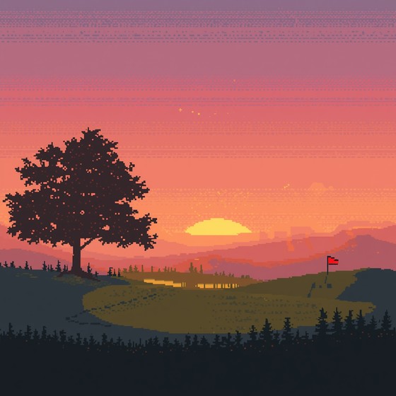 Free Sunset Golf Serenity Image - Golf, Sunset, Pixel | Download at ...