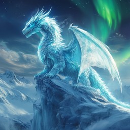 Free Majestic Ice Dragon Image - Dragon, Ice, Snow | Download at StockCake