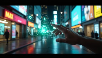 Free Future Touch Interface Image - Holographic, Cyberpunk, Futuristic ...
