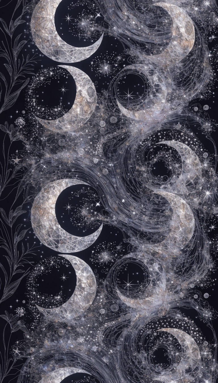 Free Celestial Moon Pattern Image - Celestial, Lunar, Moon | Download ...