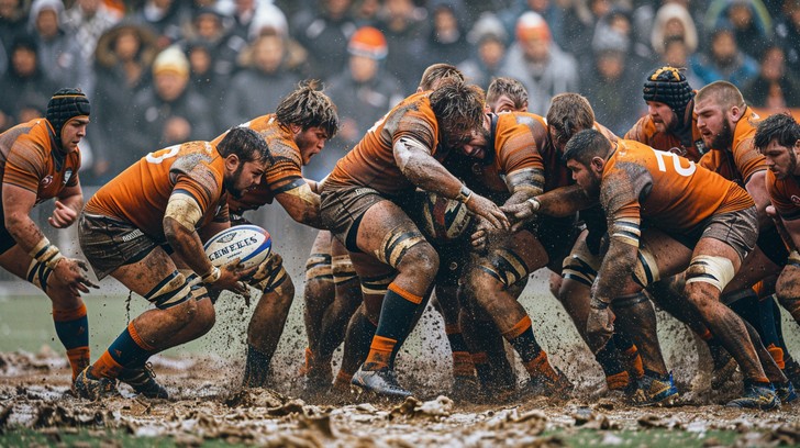 Free Muddy Rugby Scrum Image - Mud, Rugby, Scrum | Download at StockCake