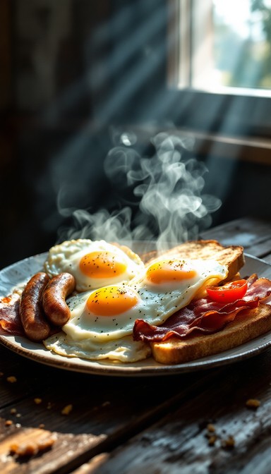 Free Steamy English Breakfast Image - Breakfast, Eggs, Bacon | Download ...