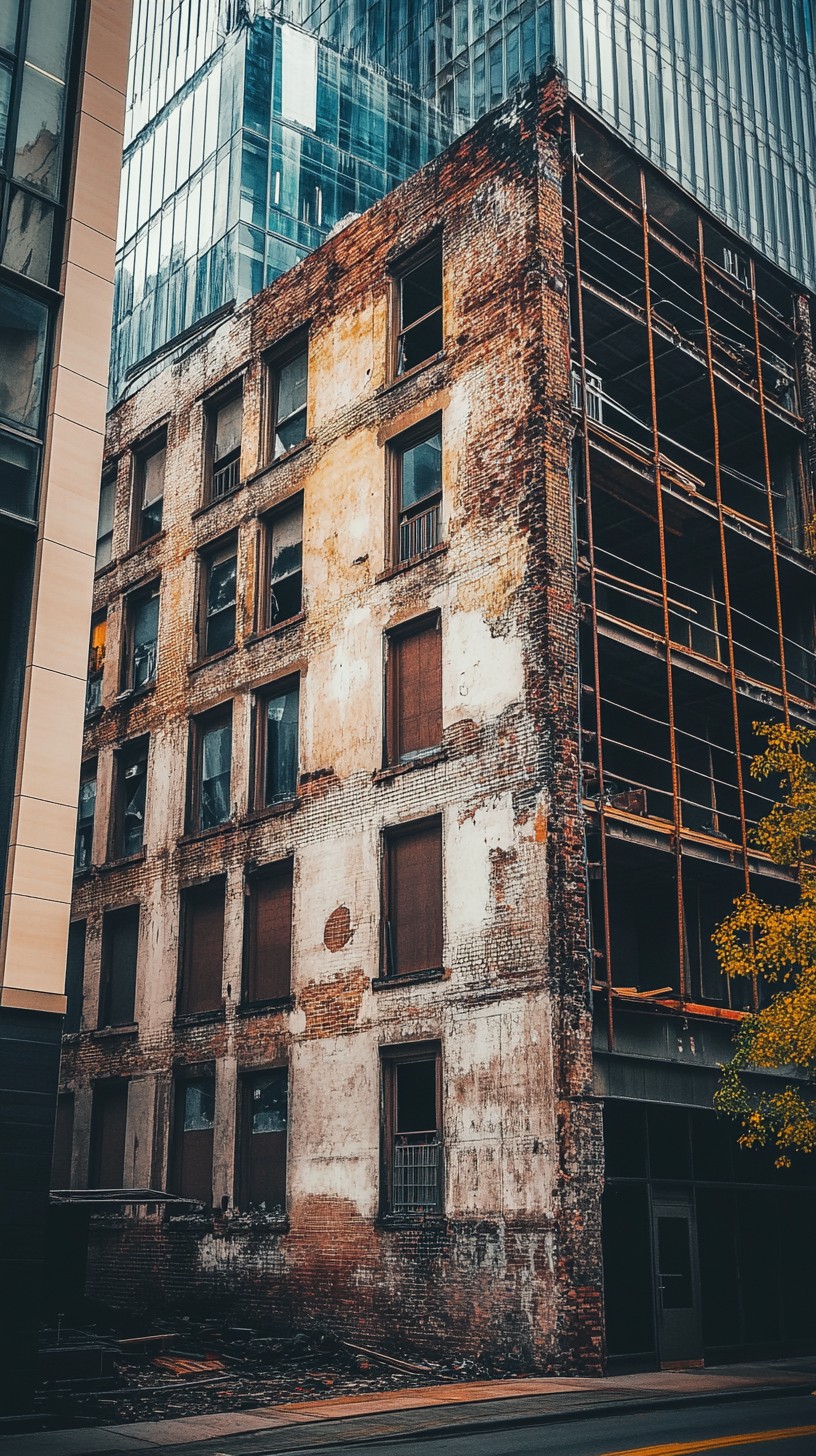 Free Dilapidated urban building Image - Urban, Decay, Skyscrapers ...