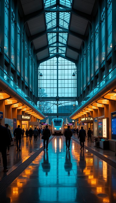 Free Terminal Blue Glow Image - Terminal, Transportation, Blue ...