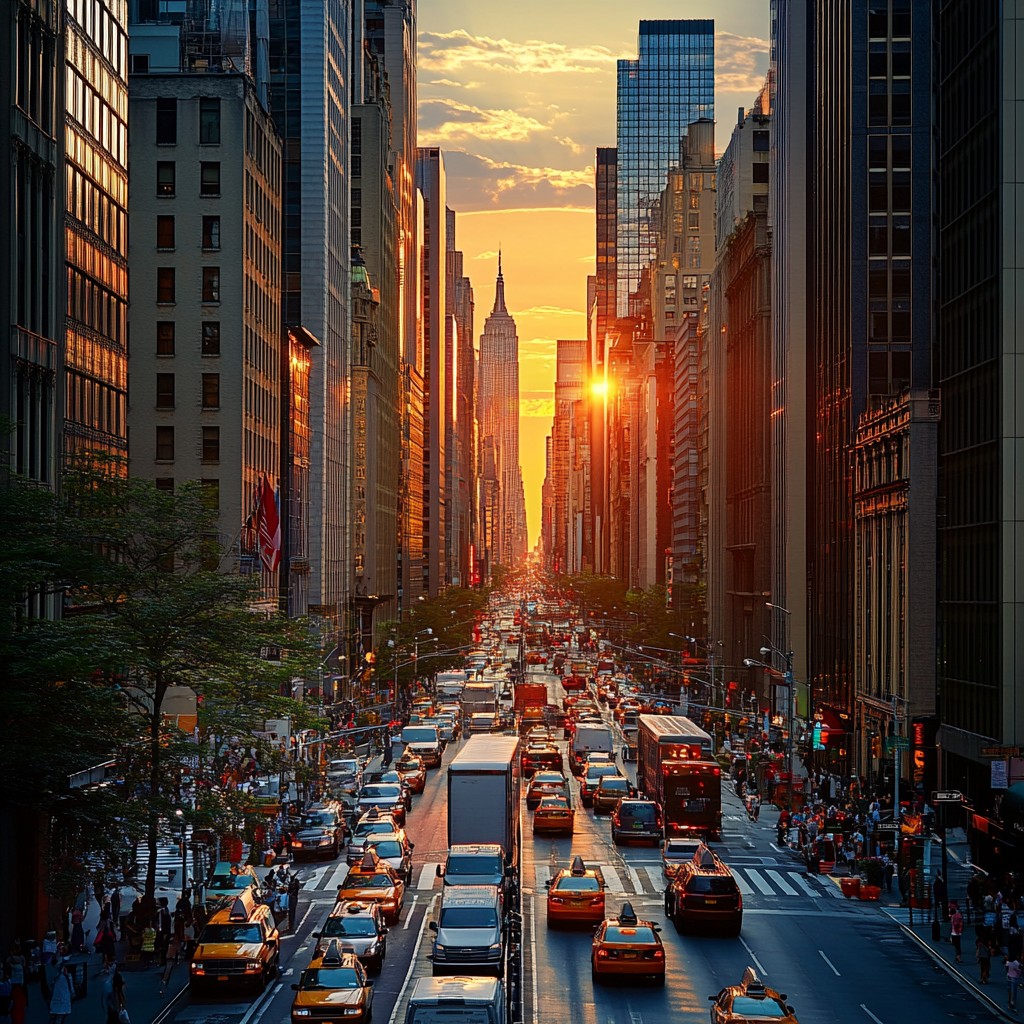 Free Sunset city traffic Image - Sunset, City, Traffic | Download at ...