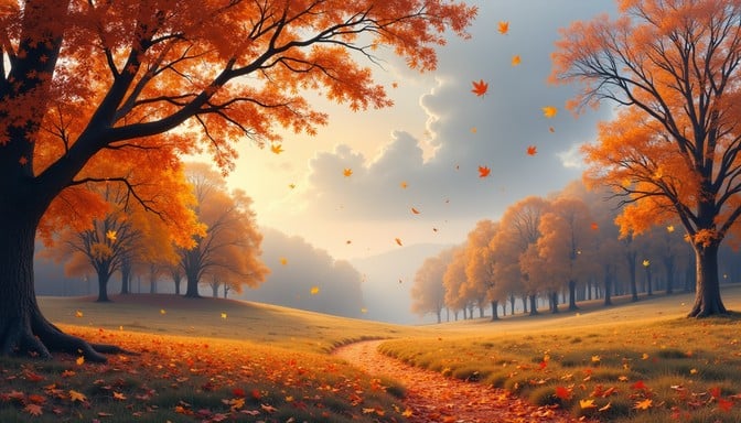 Free Golden Autumn Path Image - Autumn, Fall, Foliage | Download at ...